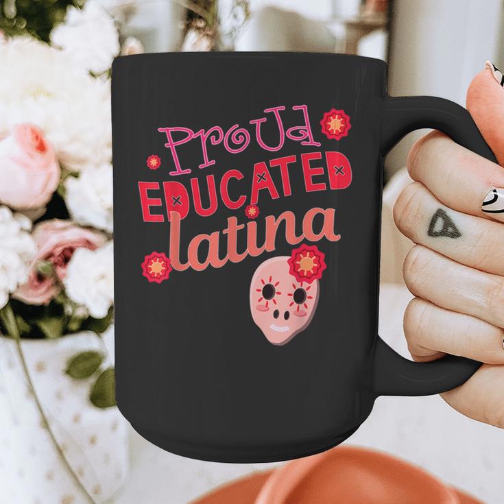 Proud Educated Latina Graduation Masters Degree PhD Graphic Print Coffee Mug