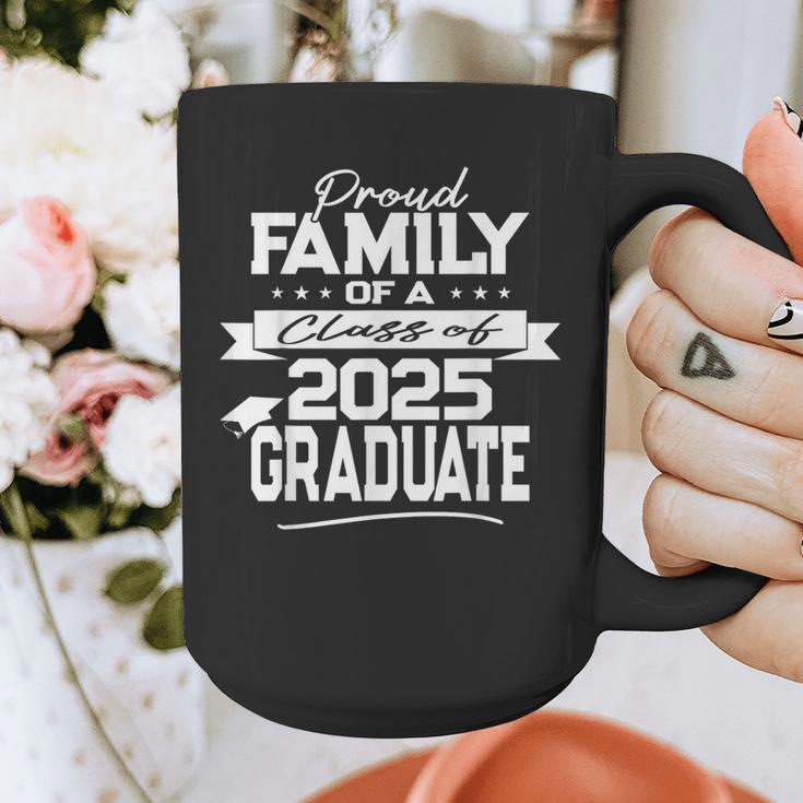 Proud Family Class Of 2025 Graduate Graduation Ceremony Graphic Print Coffee Mug