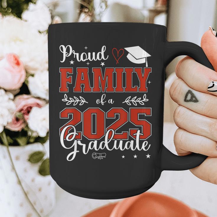 Proud Family Of a Class Of 2025 Graduate For Graduation Graphic Print Coffee Mug