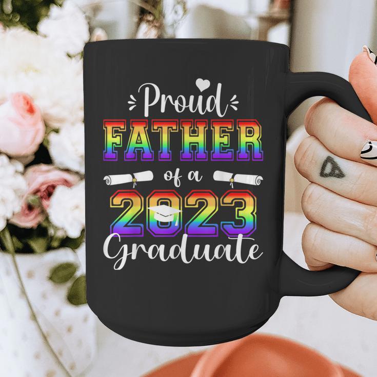 Proud Father Of 2023 Graduate Class 2023 Graduation Family Graphic Print Coffee Mug