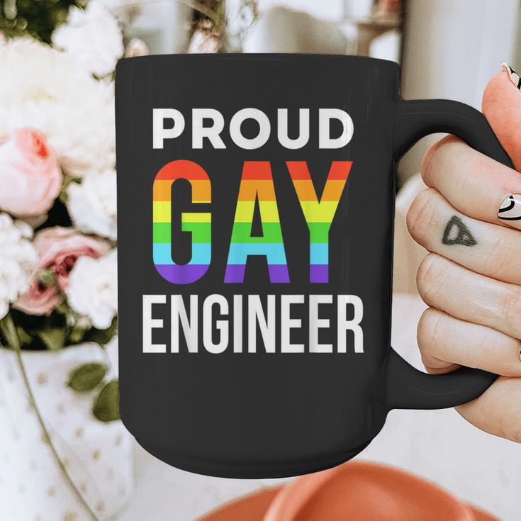 Proud Gay Engineer LGBTQ Rainbow Engineering Graduation Graphic Print Coffee Mug