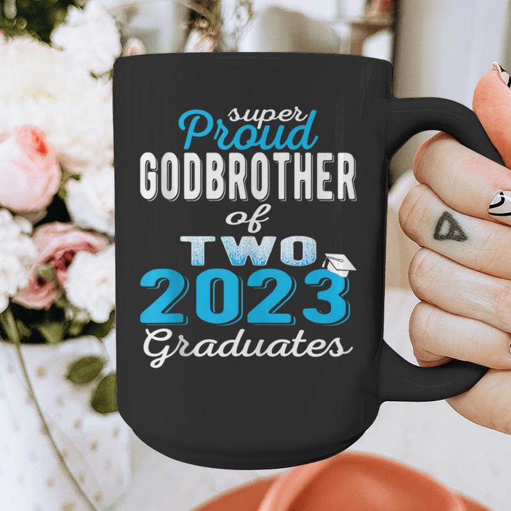 Proud Godbrother Of Two 2023 Graduate Class 2023 Graduation Graphic Print Coffee Mug