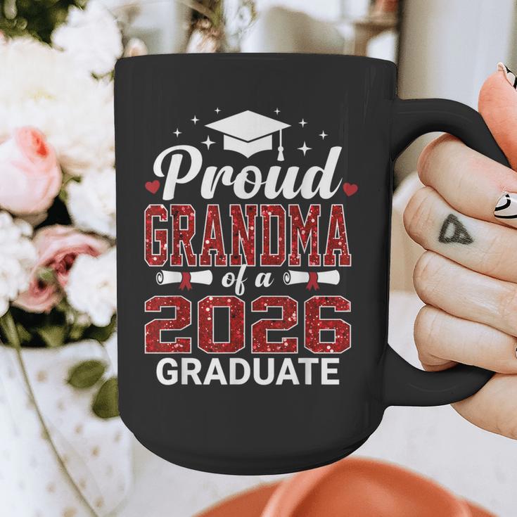 Proud Grandma Of A 2026 Graduate Class Of Graduation Graphic Print Coffee Mug