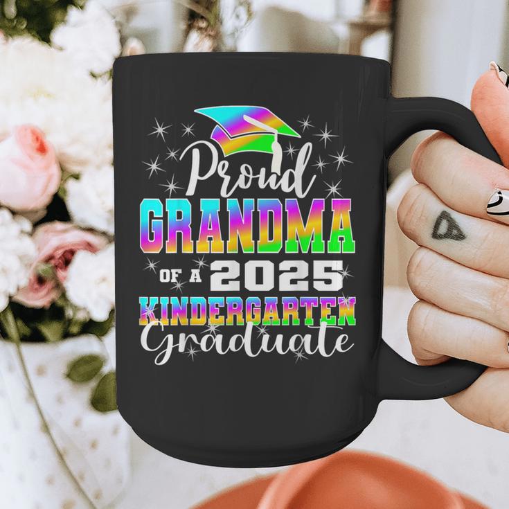 Proud Grandma Of Kindergarten Graduate 2025 Graduation Graphic Print Coffee Mug