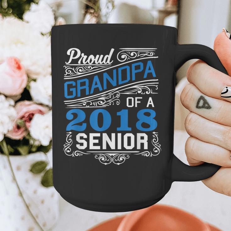Proud Grandpa Of 2018 Senior T-Shirt Student Graduation Graphic Print Coffee Mug