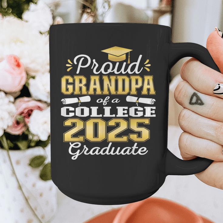 Proud Grandpa Of 2025 College Graduate Family 24 Graduation Graphic Print Coffee Mug