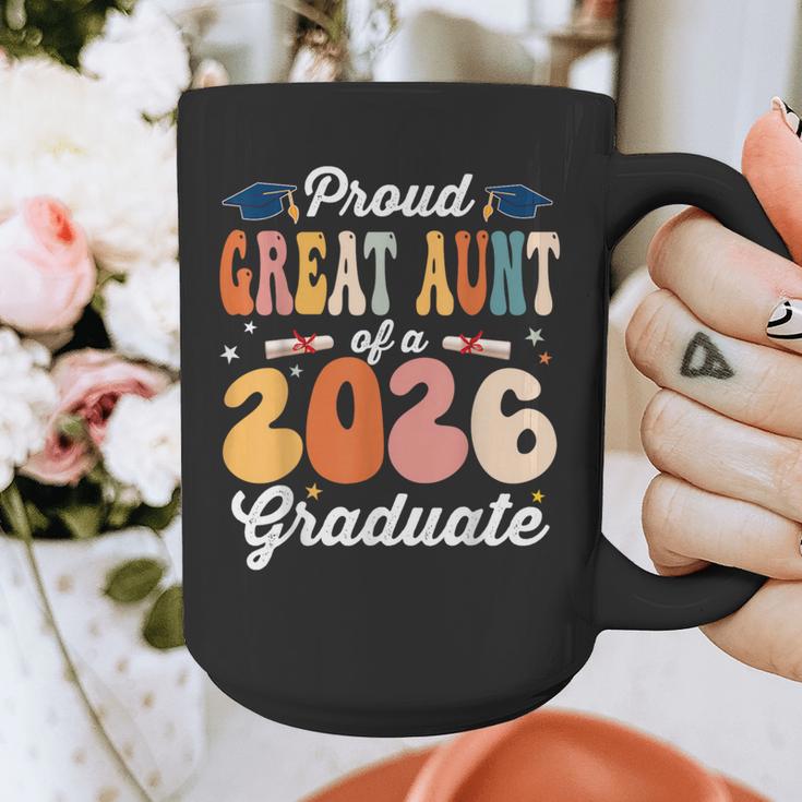 Proud Great Aunt Of a Class Of 2026 Graduate Graduation Graphic Print Coffee Mug