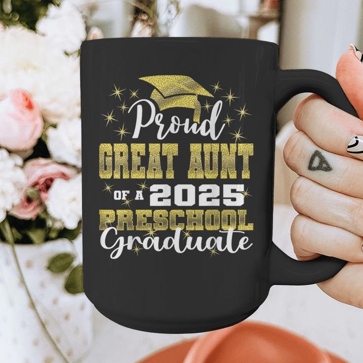 Proud Great Aunt Of Preschool Graduate 2025 Graduation Graphic Print Coffee Mug