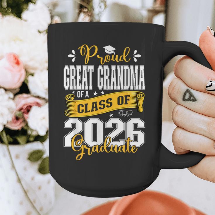Proud Great Grandma Of a Class Of 2026 Graduate Graduation Graphic Print Coffee Mug