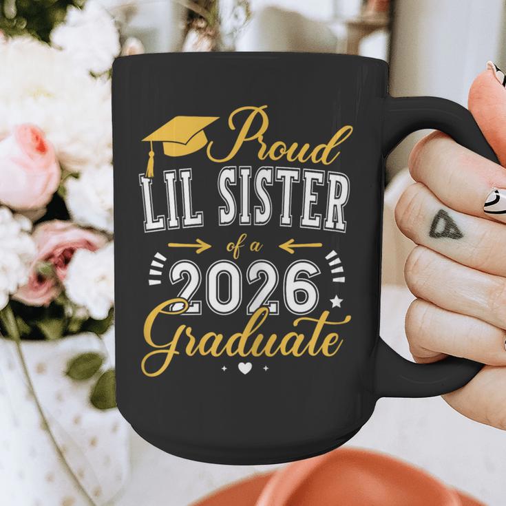Proud Lil Sister Of a Class Of 2026 Graduate For Graduation Graphic Print Coffee Mug