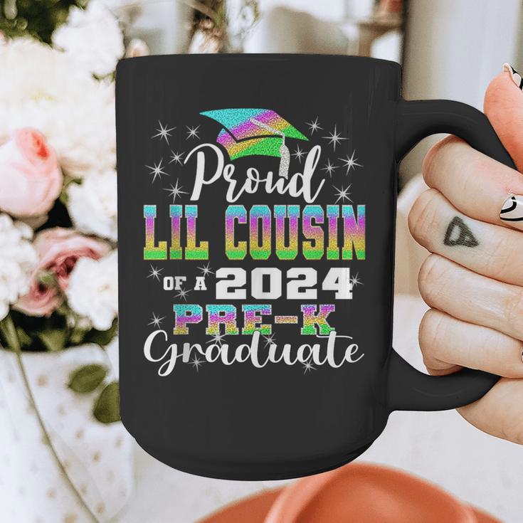 Proud Little Cousin Of PreK School Graduate 2024 Graduation Graphic Print Coffee Mug