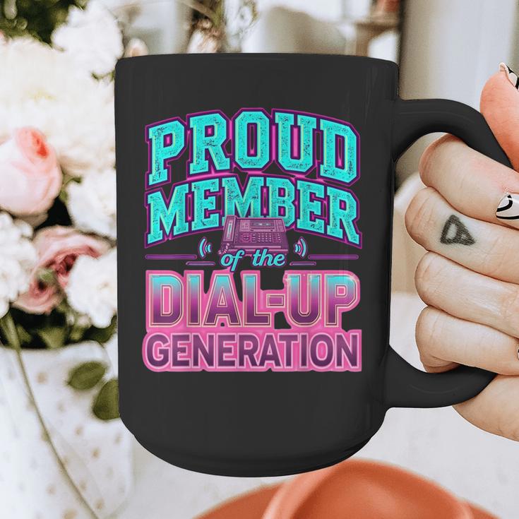 Proud Member Of The Dial Up Club Tech Nostalgia Top Graphic Print Coffee Mug