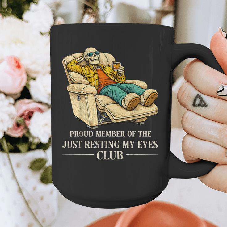 Proud Member Of The Just Resting My Eyes Club Dad Graphic Print Coffee Mug