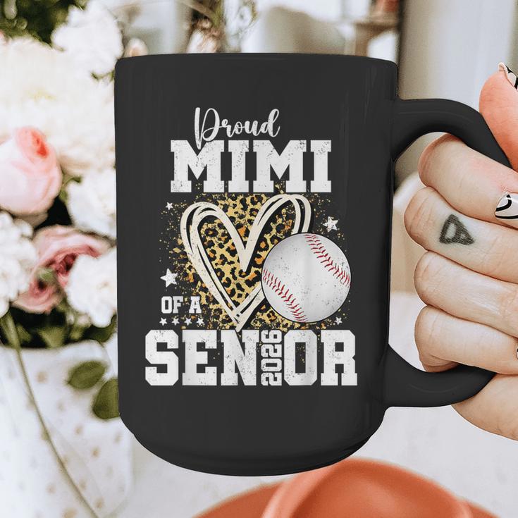 Proud Mimi Of A 2026 Senior Baseball Graduation Leopard Graphic Print Coffee Mug