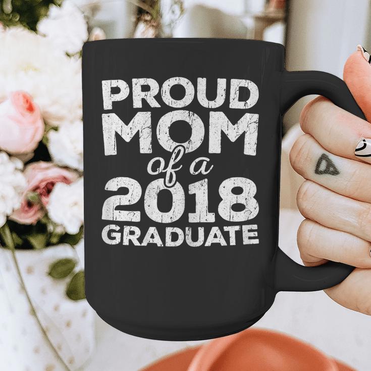 Proud Mom Of A 2018 Graduate Senior Class Graduation T-Shirt Graphic Print Coffee Mug