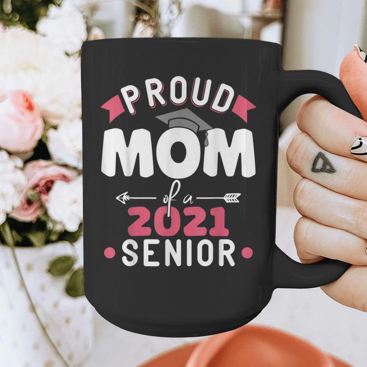 Proud Mom Of a 2021 Senior Year School Graduation Party Graphic Print Coffee Mug