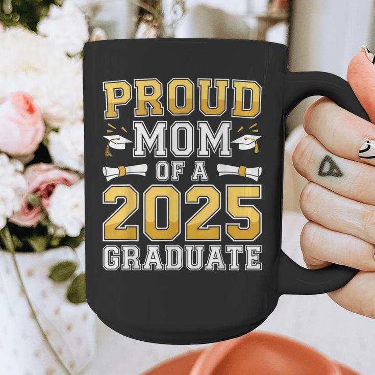Proud Mom Of A 2025 Graduate Shirt Class Of 2025 Graduation Graphic Print Coffee Mug