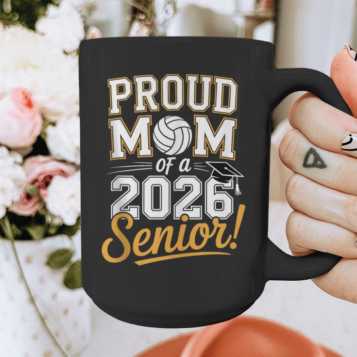 Proud Mom Of a 2026 Senior Volleyball Graduation Graphic Print Coffee Mug