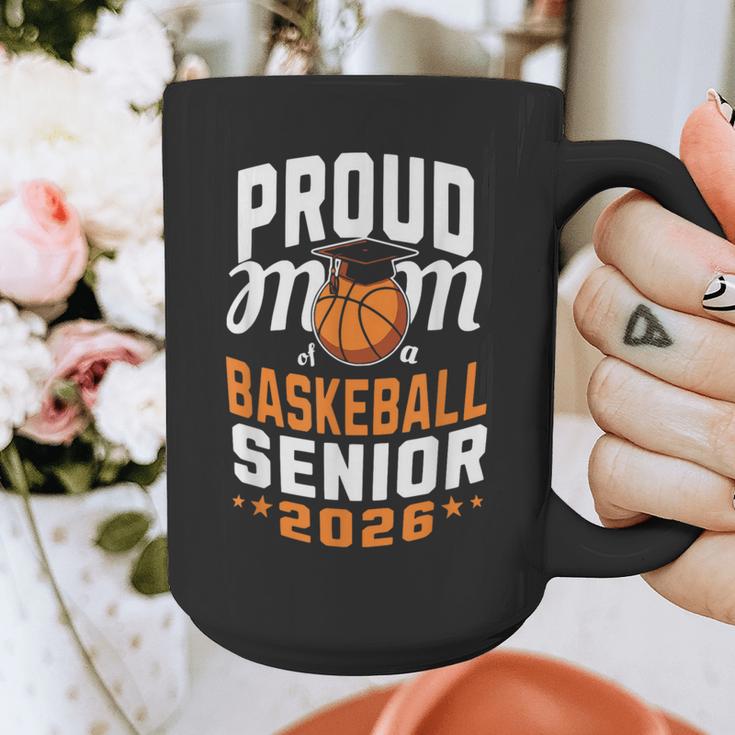 Proud Mom Of Basketball Senior 2026 Graduation Graphic Print Coffee Mug