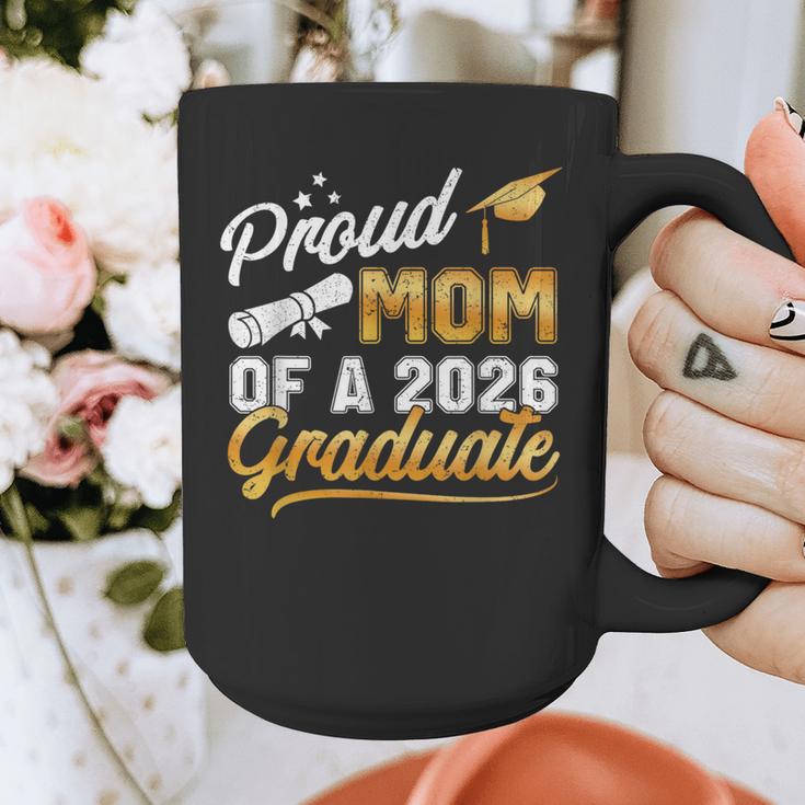 Proud Mom Of A Class Of 2026 Graduate Senior 2026 Graduation Graphic Print Coffee Mug