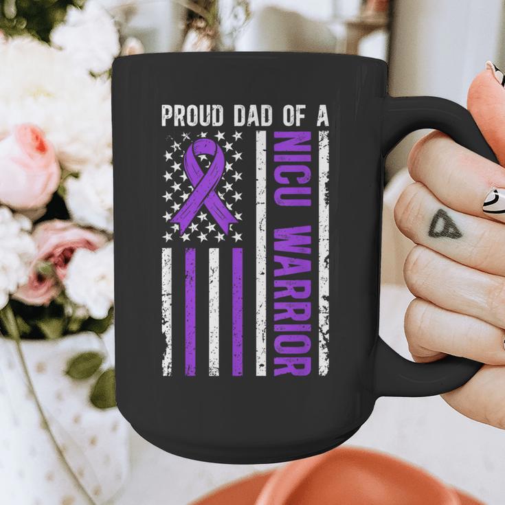 Proud NICU Dad Of NICU Warrior Micro Preemie Baby Father Graphic Print Coffee Mug