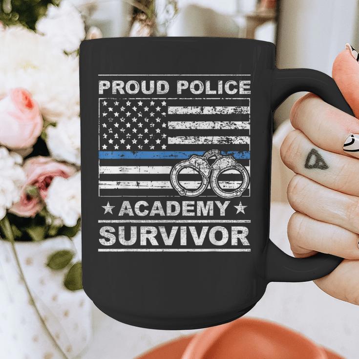 Proud Police Academy Survivor Graduation Graphic Print Coffee Mug