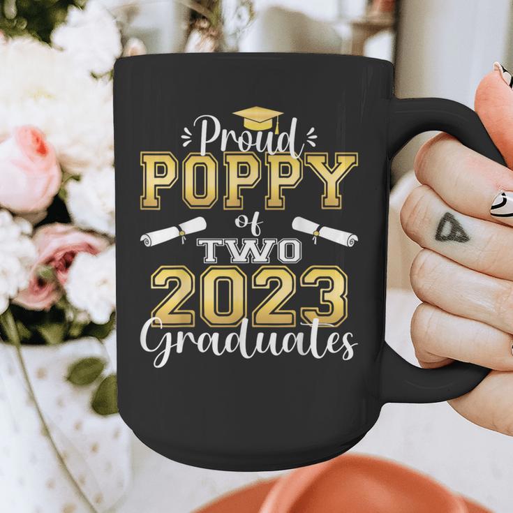 Proud Poppy Of Two 2023 Graduate Class 2023 Graduation Graphic Print Coffee Mug