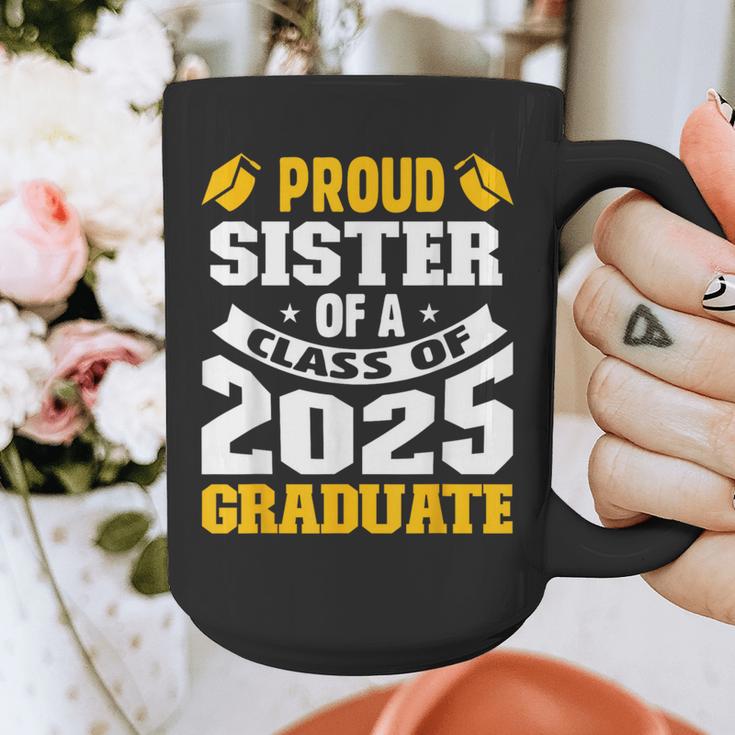 Proud Sister Of a Class Of 2025 Graduate Family Graduation Graphic Print Coffee Mug