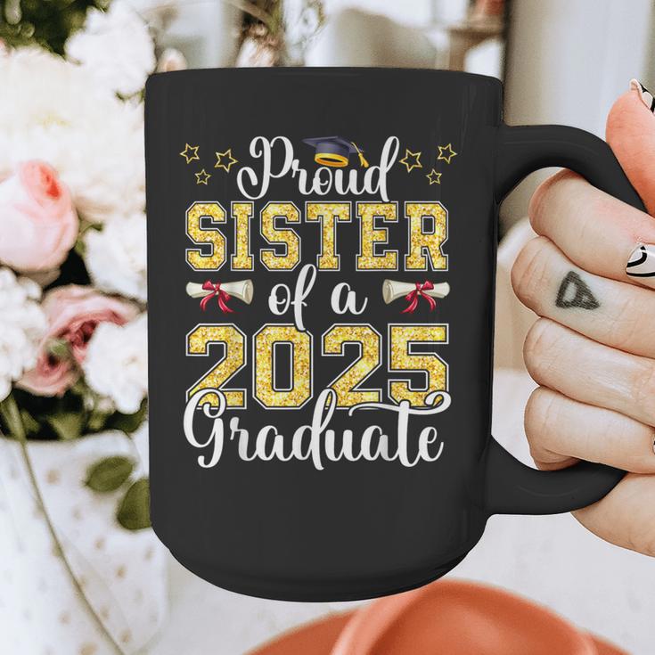 Proud Sister Of A Class Of 2025 Graduate Senior Graduation Graphic Print Coffee Mug