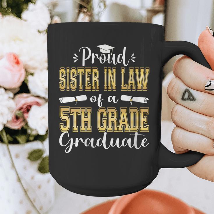 Proud Sister In Law Of 5th Grade Graduate 2023 Graduation Graphic Print Coffee Mug