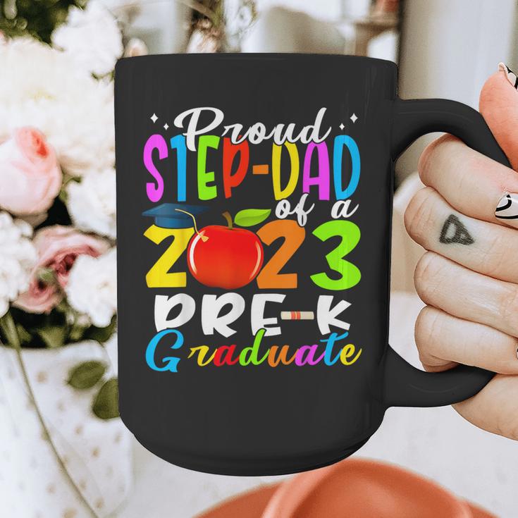 Proud Step-Dad Of 2023 Pre-K Graduate Fathers Day Graduation Graphic Print Coffee Mug
