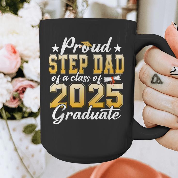 Proud Step Dad Of A Class Of 2025 Graduate Senior Graduation Graphic Print Coffee Mug