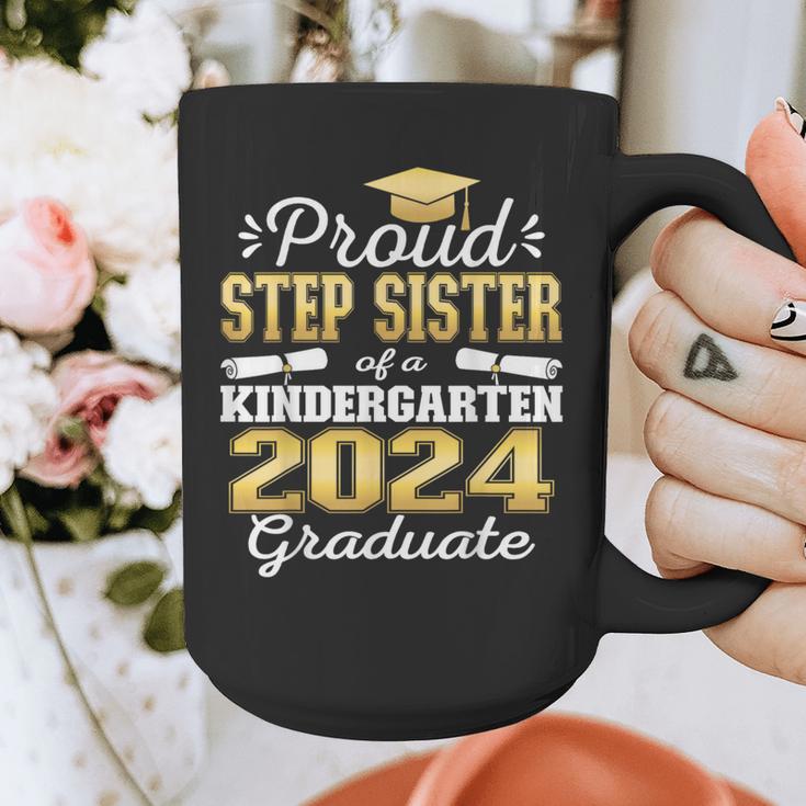 Proud Step Sister Of Kindergarten Graduate 2024 Graduation Graphic Print Coffee Mug