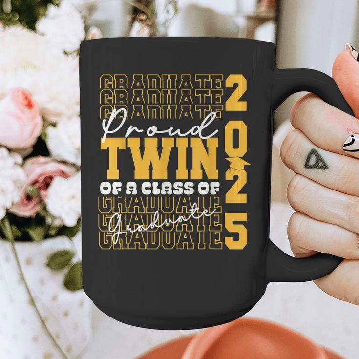 Proud Twin Of a 2025 Graduate Grad Prom Graduation Squad 25 Graphic Print Coffee Mug