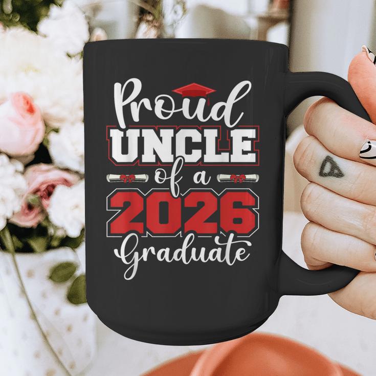 Proud Uncle Of A 2026 Graduate Senior Family Graduation Graphic Print Coffee Mug