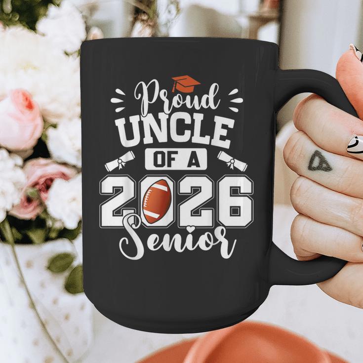 Proud Uncle Of A 2026 Senior Football Graduation Graphic Print Coffee Mug