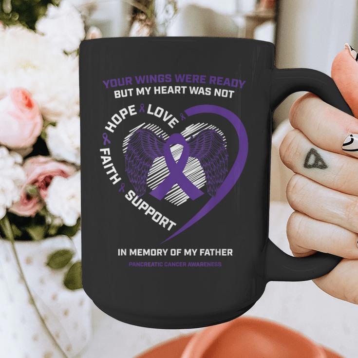 Purple In Memory Of My Dad Pancreatic Cancer Awareness Graphic Print Coffee Mug Purple In Memory Of My Dad Pancreatic Cancer Awareness Graphic Print Coffee Mug