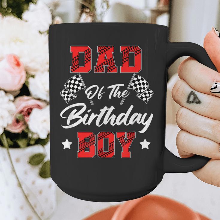 Race Car Dad Of The Birthday Boy Racing Family Pit Crew Graphic Print Coffee Mug