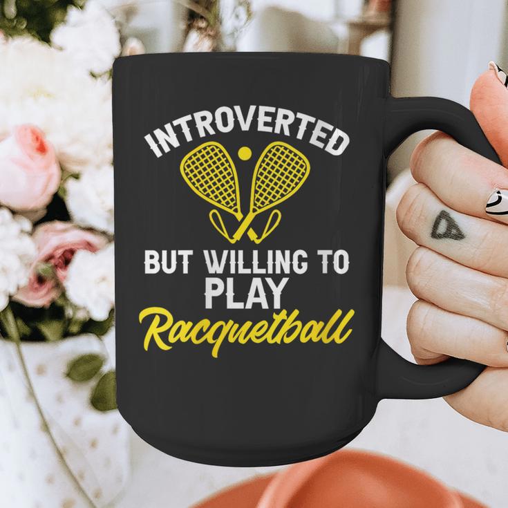 Racquetball Player Introvert Racquetball Graphic Print Coffee Mug