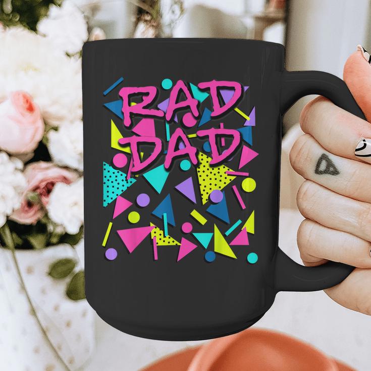 Rad Dad 80s Throwback Graphic Print Coffee Mug
