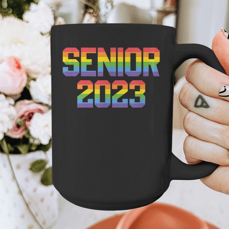 Rainbow LGBT Pride Senior 2023 Graduation Graphic Print Coffee Mug