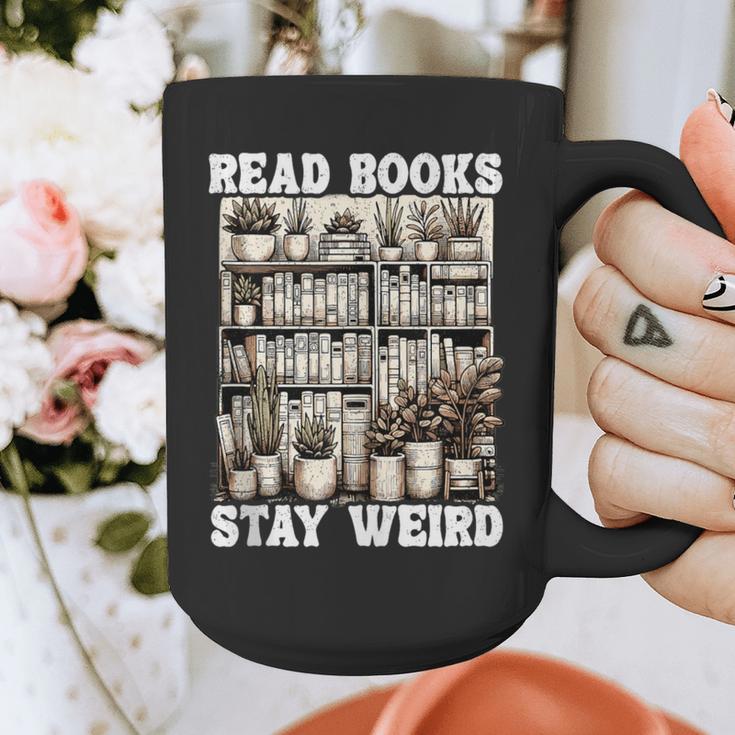 Read Books Stay Weird Introvert Book Lover Book Graphic Print Coffee Mug