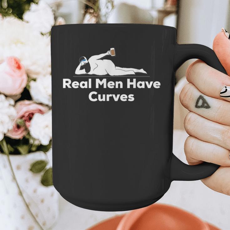 Real Men Have Curves Dad Body Graphic Print Coffee Mug