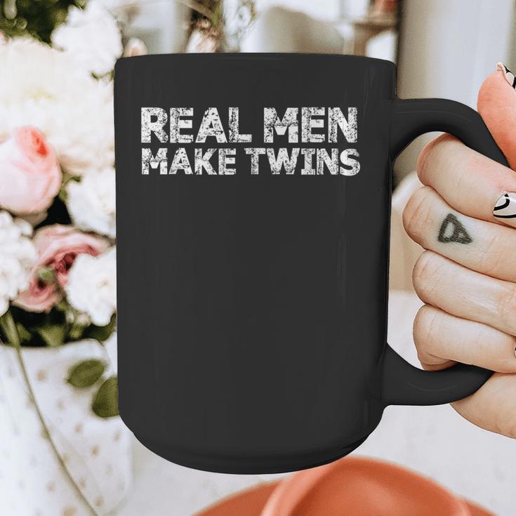 Real Men Make Twins T-Shirt Twin Dad Humor Tee Graphic Print Coffee Mug