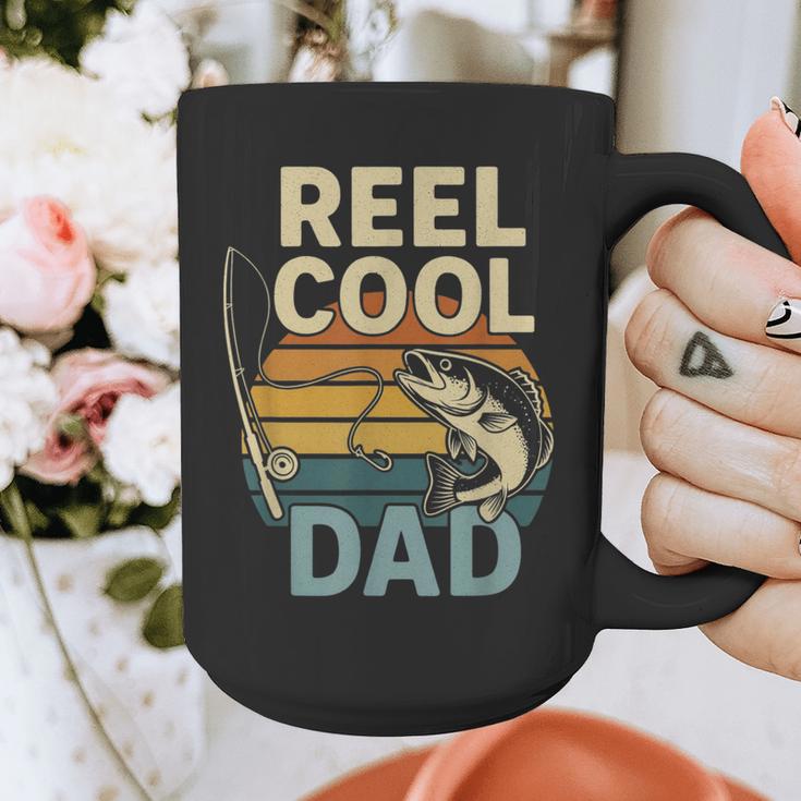 Reel Cool Dad Fathers Day Fishing Outdoors Graphic Print Coffee Mug