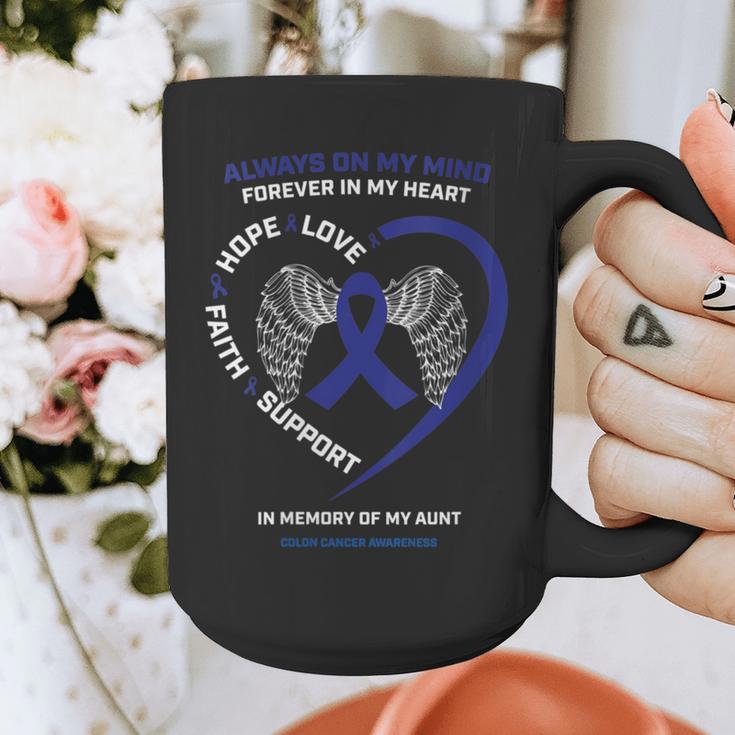 Remembrance Memory Of My Loving Aunt Colon Cancer Awareness Graphic Print Coffee Mug Remembrance Memory Of My Loving Aunt Colon Cancer Awareness Graphic Print Coffee Mug