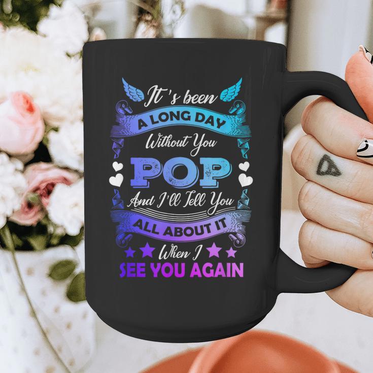 Remembrance Of Pop Memory Of My Grandpa In Heaven Graphic Print Coffee Mug
