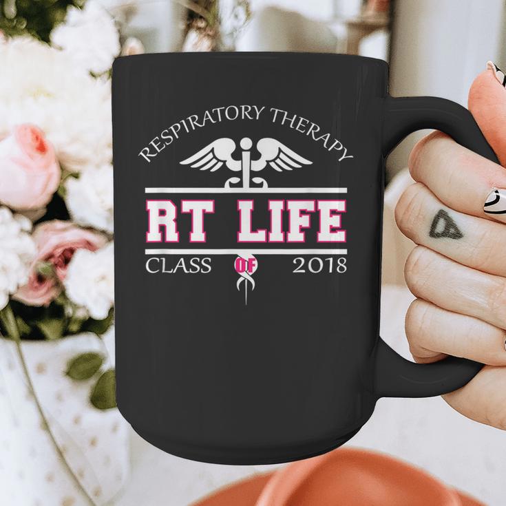 Respiratory Therapist Graduation Class Of 2018 Pink RT Life Graphic Print Coffee Mug