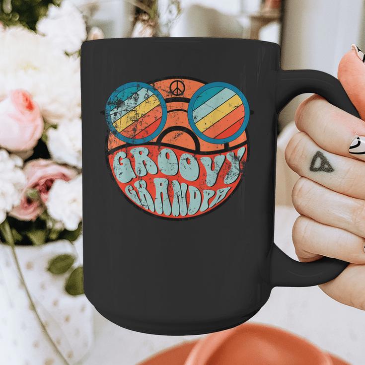 Retro 1970's Groovy Grandpa 70s Aesthetic Nostalgia Graphic Print Coffee Mug