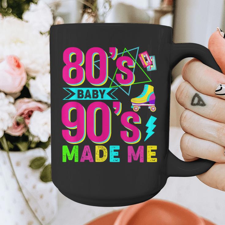 Retro 1980s 80's Baby 1990s 90's Made Me Nostalgia Vibes Graphic Print Coffee Mug